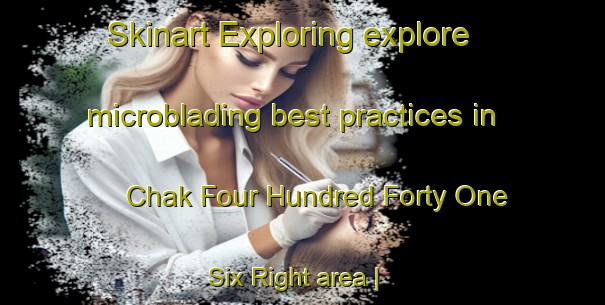 Skinart Exploring explore microblading best practices in Chak Four Hundred Forty One Six Right area | MicrobladingTraining | MicrobladingClasses | SkinartTraining-Pakistan